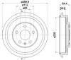 HELLA 8DT 355 302-561 Brake Drum